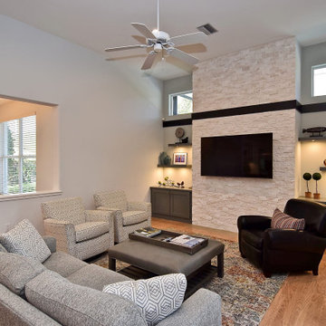 Title: Contemporary Kitchen & Custom Stone Feature Wall
