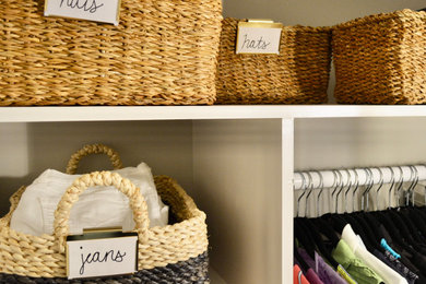 Example of a cottage closet design in Charlotte