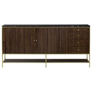 Cheaves Sideboard Large Marble and Walnut