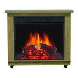 Belleville Electric Mobile Fireplace - Indoor Fireplaces