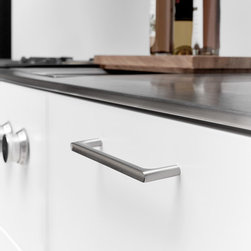 Furnipart Creek handle in Inox Look finish - Cabinet and Drawer Handle Pulls