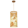 Creative Japanese Chandelier made of Bamboo and Silk for Bedroom, B