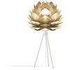 Silvia 24" H Table Lamp, White/Brushed Brass