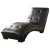 Modern Two-Toned Brown/Leopard Upholstered Chaise Accent Seating