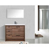 ConceptBaths Enna 42" Modern Bath Vanity, Walnut