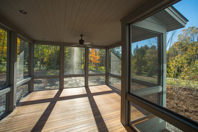 Inspiration for a timeless sunroom remodel in Burlington