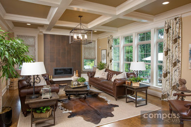 Elegant living room photo in Columbus