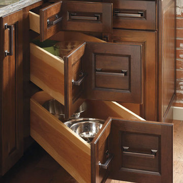 Three Drawer Corner Cabinet