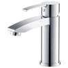 Messina 16" White Pedestal Sink, Faucet FFT3111CH