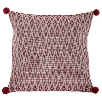 NOVICA Rhombus Fascination And Cotton Cushion Cover