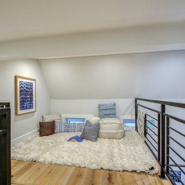 Basement remodel with bedroom space, closet space, living area, Irving