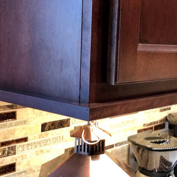 Bettendorf IA, Kitchen Remodel Koch Bristol Brandy on Birch MSI Quartz Sahara