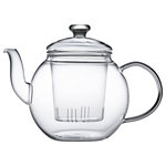 Teaposy - Harvest Glass Teapot - 48oz (or 1,200ml) teapot with a removable loose-leaf infuser, handmade borosilicate glassware, heat resistant.