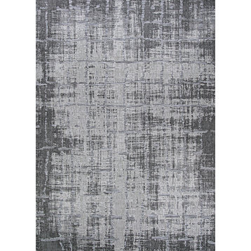 Charm Tiverton Indoor/Outdoor Area Rug, Anthracite,Gray, 2'2"x7'6" R