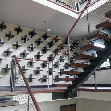 Contemporary Lodge Style Lake House with Universal Design Accessibility
