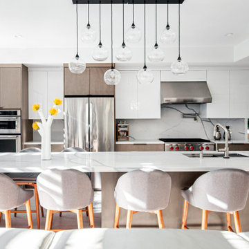 Two-Toned Contemporary Kitchen Renovation