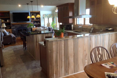 Inspiration for a transitional kitchen remodel in New York