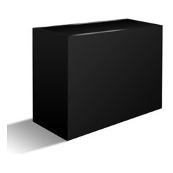 Cortek Modern Terrazo Planter 2-85 Matte Black - Outdoor Pots And Planters