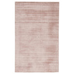 Jaipur Living - Jaipur Living Yasmin Handmade Area Rug, Pink, 9'x12' - Effortless luxe defines this alluring and stunningly soft hand-loomed viscose area rug. The perfect accent for a glamorous bedroom, this solid blush pink layer boasts a dazzling luster and artistically distressed design.