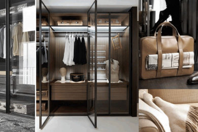 Trendy closet photo in Seattle