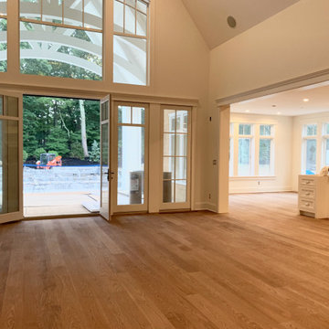 BELLE TERRE:  6" SELECT WHITE OAK INSTALLED & FINISHED W/ CUSTOM STAIN