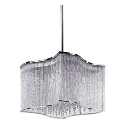 Maxim - Maxim Swizzle 19" Wide Polished Chrome Pendant - Pendant Lighting