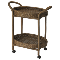 Designer's Edge Serving Cart, Dark Brown