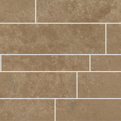 Limestone Collection Walnut Design 4 Mosaic - Flooring
