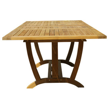 Deluxe Rect Extension Teak Table