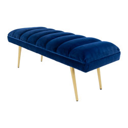 Matthew Izzo Home - Brockport Chic Upholstered Bench - Upholstered Benches