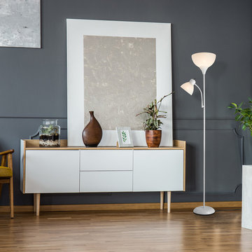 Delilah 72 in. Matte White Torchiere Floor Lamp with Adjustable Reading Light