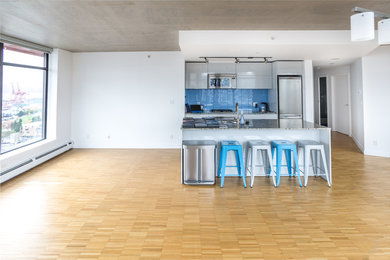 Inspiration for a contemporary kitchen remodel in Vancouver