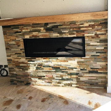 Fireplace Tiled in Oyster Slate in Wawne