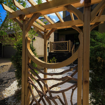 Willow Branch Arbor Feature and Porch