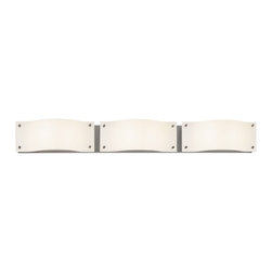 Contemporary Style  3 Light Bathroom Lighting by Sonneman Oceana Led - Lighting