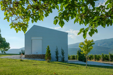 Inspiration for a contemporary exterior home remodel in Other