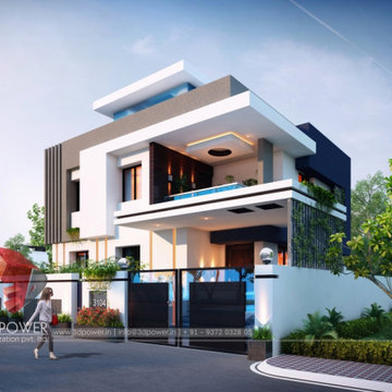 Creatively Designed Modern Home- 3D Elevation Design