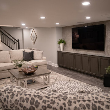 Lower Level Entertainment Space and Bar