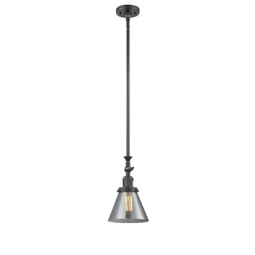 Innovations 1 Light Large Cone Mini Pendant in Oiled Rubbed Bronze, 206-OB-G43