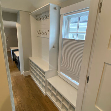 Boston and Providence Area Mud Room Entryway Bench Design and Installation