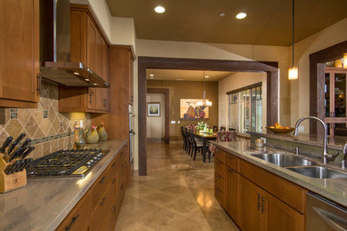 Example of a trendy kitchen design in San Diego