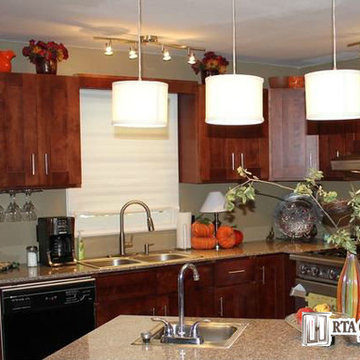 Cognac Shaker Cabinets
