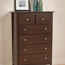 Prepac Berkshire 5-Drawer Chest in Espresso - Products