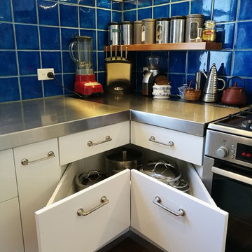 Blue Tile Kitchen