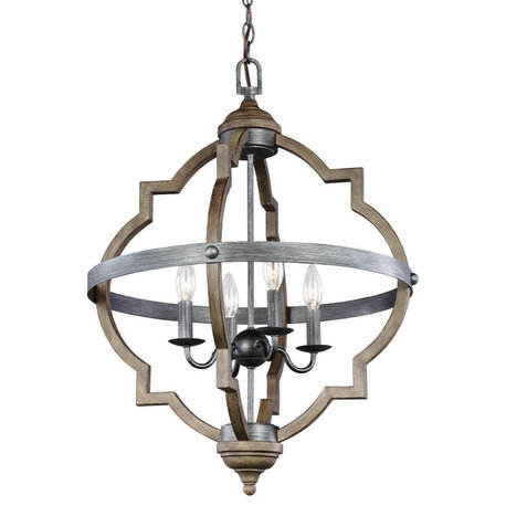 Four Light Foyer-Stardust Finish-Incandescent Lamping Type - Chandelier