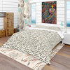 I Feel Love Text Pattern Eclectic Duvet Cover Set, Twin