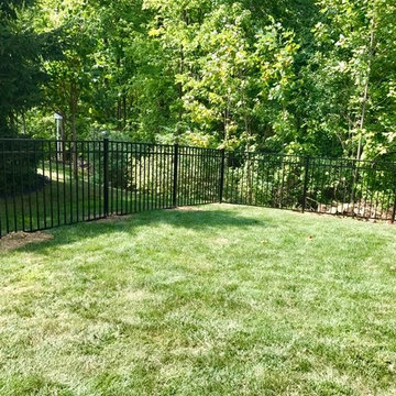 Backyard Fence - Black Aluminum 4' Tall Fence - Broadview Heights - Wiler Fence