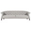 Crispin Chesterfield Sofa, Light Grey, 4-Seater