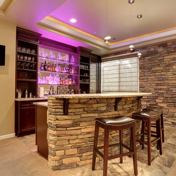 Dazzling Castle Pines Home with Theater and Bar with uplighting