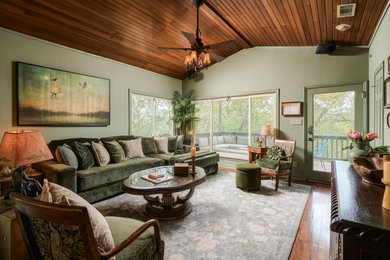 Elegant living room photo in Austin